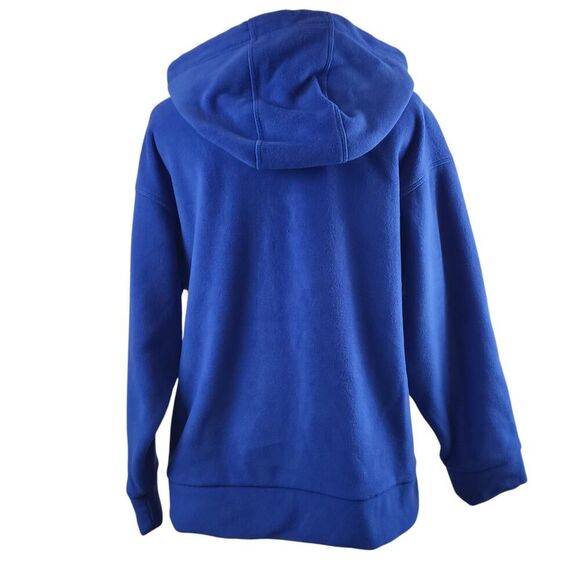 NEW Calvin Klein X-Small Performance Fleece Blue Hoodie Sweatshirt Logo Pouch - Picture 6 of 16